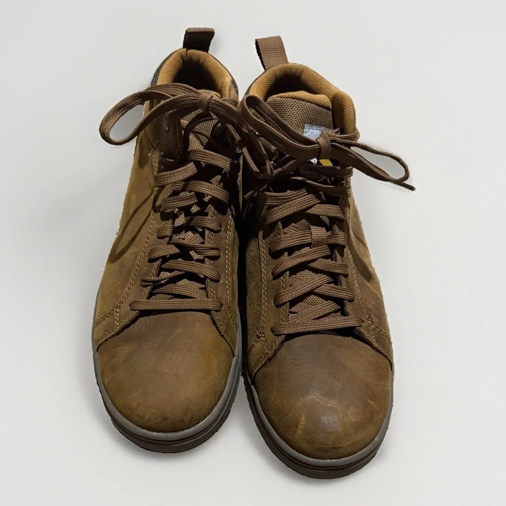 Carhartt Detroit Chukka Mens 10 Brown Leather Work Shoes FC4054-M